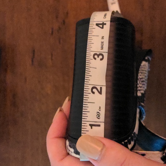 Justfab 'Dion' snake print chunk heel booties - Picture 6 of 6